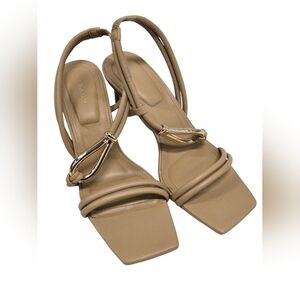 NEW SIMKHAI Love Knot Low Sandals Ginger Root SZ 39